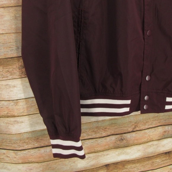 Goodfellow Maroon/White Varsity Jacket XL - Picture 11 of 13